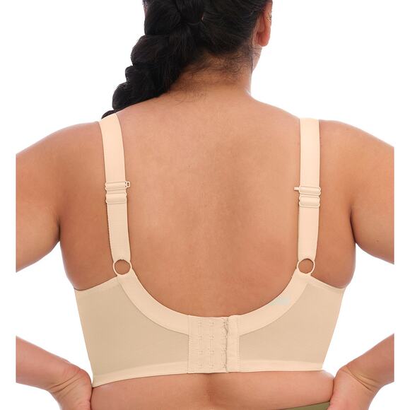 NWT Elomi Energise J-Hook Sports Bra Nude Size 32J - Picture 3 of 7